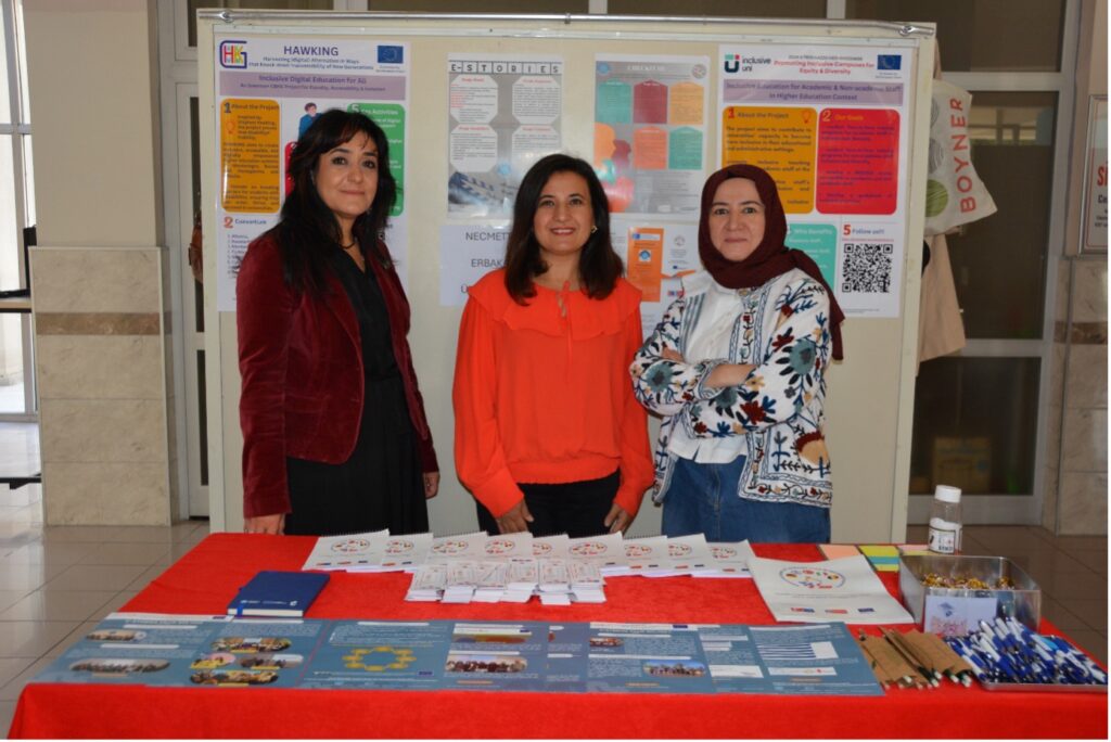 Hosts of the Event in Konya, Cemile Doğan, Şeyma Akın and Hayriye Ulaş Taraf